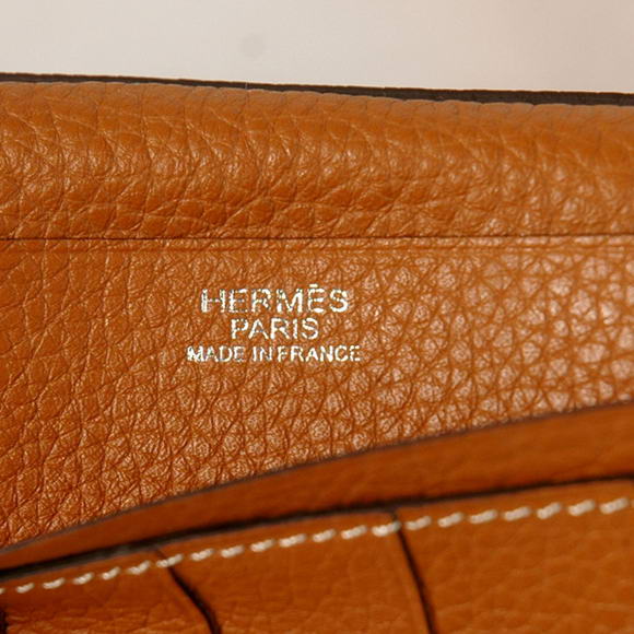 High Quality Hermes Bearn Japonaise Original Leather Wallet H8022 Camel Fake - Click Image to Close